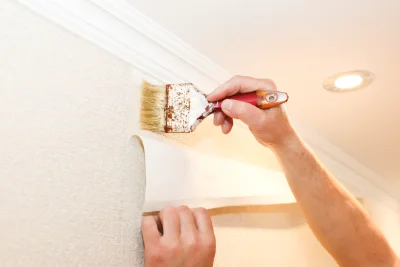 Pose de papier peint à Mareil-en-France — revêtements muraux et toiles de verre